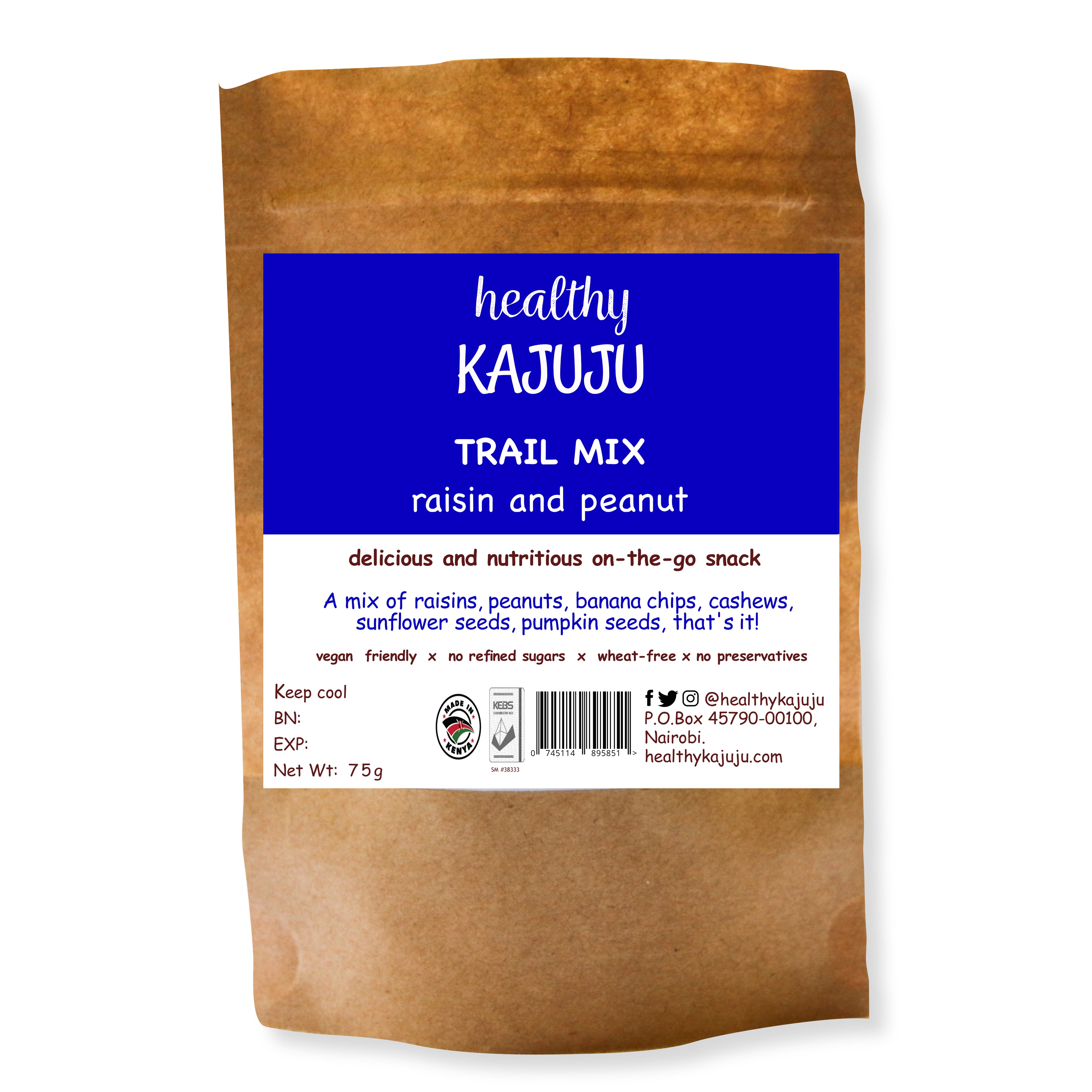 Raisin &amp; Peanut Trail Mix