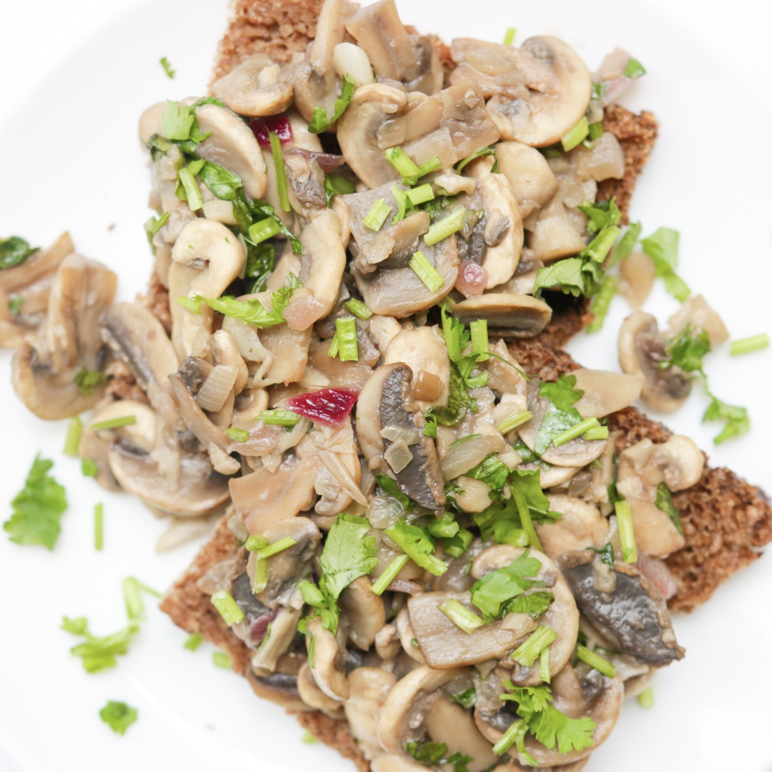 Creamy Garlic & Coriander Mushrooms Healthy Kajuju